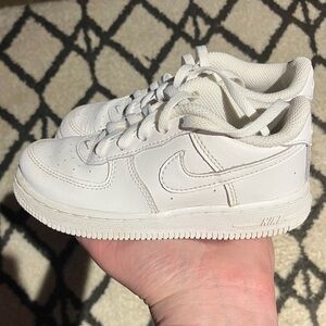 Nike Air Force One “White” Toddlers Sz 10c Pre Owned 100% Authentic